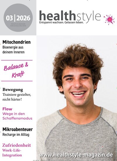 Titelbild der Ausgabe 3/2026 von healthstyle. Diese Zeitschrift und viele weitere Elternzeitschriften und Tierzeitschriften als Abo oder epaper bei United Kiosk online kaufen.