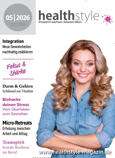 Titelbild der Ausgabe 5/2026 von healthstyle. Diese Zeitschrift und viele weitere Elternzeitschriften und Tierzeitschriften als Abo oder epaper bei United Kiosk online kaufen.