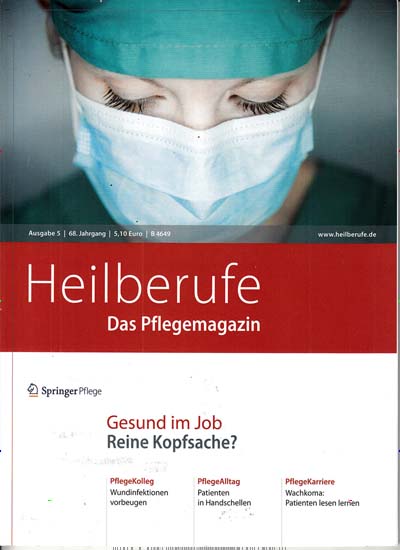 Titelbild der Ausgabe 1/2021 von Heilberufe. Diese Zeitschrift und viele weitere Pflegezeitschriften und medizinische Fachzeitschriften als Abo oder epaper bei United Kiosk online kaufen.