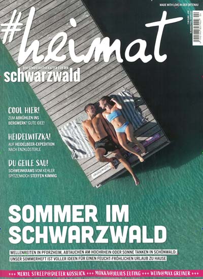 Titelbild der Ausgabe 4/2023 von heimat - Genussbotschafter für den Schwarzwald. Diese Zeitschrift und viele weitere Gartenzeitschriften und Wohnzeitschriften als Abo oder epaper bei United Kiosk online kaufen.