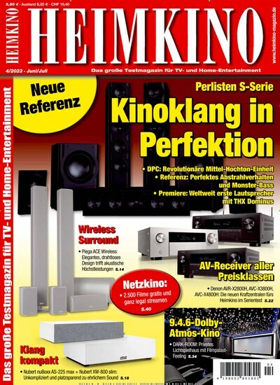 Titelbild der Ausgabe 4/2023 von Heimkino. Diese Zeitschrift und viele weitere Audiomagazine, Filmmagazine und Fotozeitschriften als Abo oder epaper bei United Kiosk online kaufen.