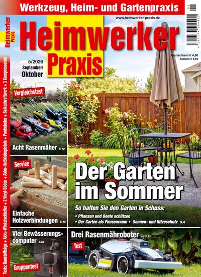 Titelbild der Ausgabe 5/2026 von Heimwerker Praxis. Diese Zeitschrift und viele weitere Gartenzeitschriften und Wohnzeitschriften als Abo oder epaper bei United Kiosk online kaufen.