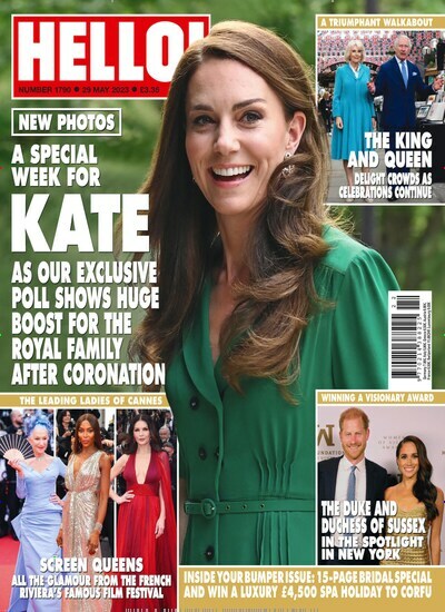 Titelbild der Ausgabe 790/2023 von Hello magazine. Diese Zeitschrift und viele weitere Lifestylemagazine und Peoplemagazine als Abo oder epaper bei United Kiosk online kaufen.