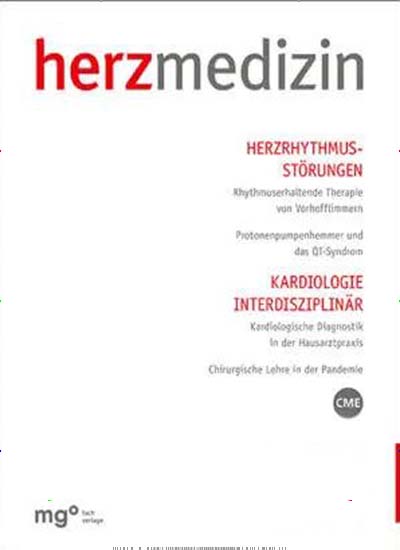 Titelbild der Ausgabe 6/2023 von herzmedizin. Diese Zeitschrift und viele weitere Pflegezeitschriften und medizinische Fachzeitschriften als Abo oder epaper bei United Kiosk online kaufen.