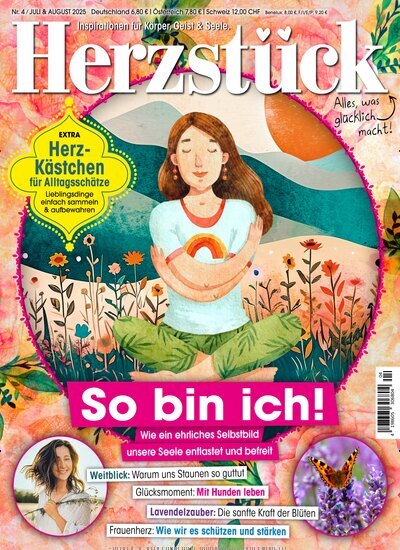 Titelbild der Ausgabe 4/2025 von Herzstück. Diese Zeitschrift und viele weitere Frauenzeitschriften als Abo oder epaper bei United Kiosk online kaufen.
