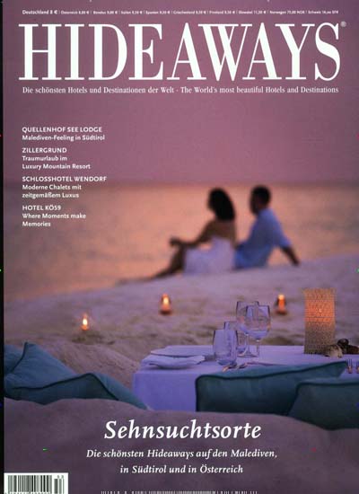 Titelbild der Ausgabe 1/2022 von Hideaways. Diese Zeitschrift und viele weitere Reisemagazine, Freizeitmagazine und Wissensmagazine als Abo oder epaper bei United Kiosk online kaufen.