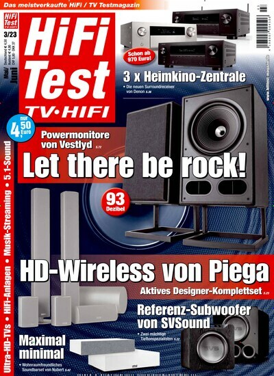Titelbild der Ausgabe 3/2023 von Hifi Test TV Video. Diese Zeitschrift und viele weitere Audiomagazine, Filmmagazine und Fotozeitschriften als Abo oder epaper bei United Kiosk online kaufen.