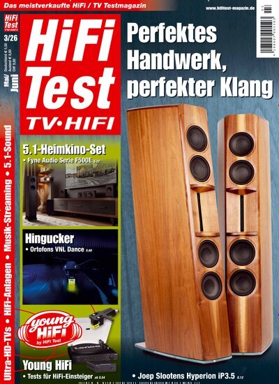 Titelbild der Ausgabe 3/2026 von Hifi Test TV Video. Diese Zeitschrift und viele weitere Audiomagazine, Filmmagazine und Fotozeitschriften als Abo oder epaper bei United Kiosk online kaufen.