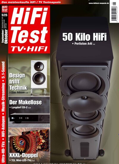 Titelbild der Ausgabe 5/2025 von Hifi Test TV Video. Diese Zeitschrift und viele weitere Audiomagazine, Filmmagazine und Fotozeitschriften als Abo oder epaper bei United Kiosk online kaufen.