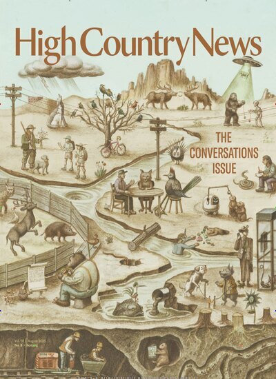 Titelbild der Ausgabe 8/2026 von High Country News. Diese Zeitschrift und viele weitere Wirtschaftsmagazine und Politikmagazine als Abo oder epaper bei United Kiosk online kaufen.