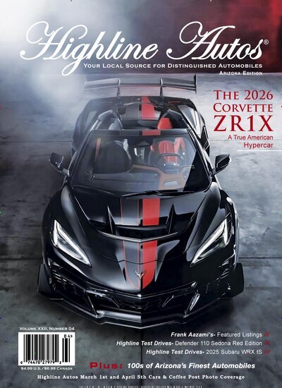 Titelbild der Ausgabe 5/2025 von Highline Autos. Diese Zeitschrift und viele weitere Automagazine und Motorradzeitschriften als Abo oder epaper bei United Kiosk online kaufen.