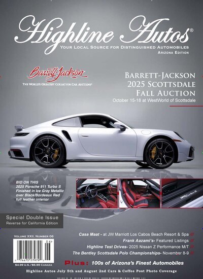 Titelbild der Ausgabe 7/2025 von Highline Autos. Diese Zeitschrift und viele weitere Automagazine und Motorradzeitschriften als Abo oder epaper bei United Kiosk online kaufen.