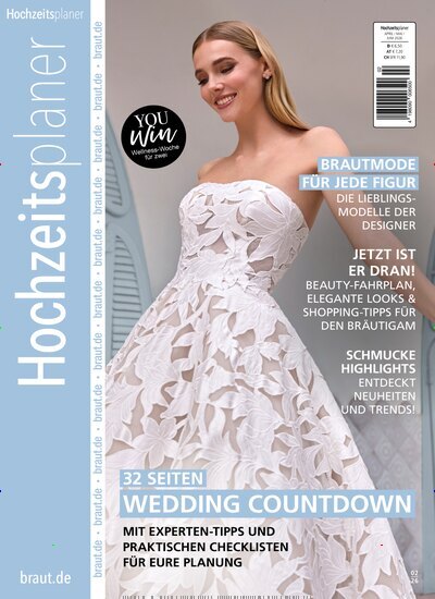 Titelbild der Ausgabe 2/2026 von Hochzeitsplaner. Diese Zeitschrift und viele weitere Modemagazine und DIY-Magazine als Abo oder epaper bei United Kiosk online kaufen.