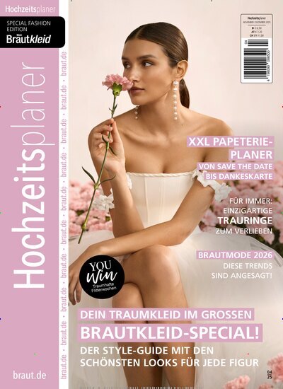 Titelbild der Ausgabe 4/2025 von Hochzeitsplaner. Diese Zeitschrift und viele weitere Modemagazine und DIY-Magazine als Abo oder epaper bei United Kiosk online kaufen.