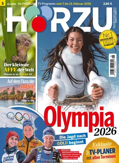 Titelbild der Ausgabe 5/2026 von HÖRZU. Diese Zeitschrift und viele weitere Programmzeitschriften als Abo oder epaper bei United Kiosk online kaufen.