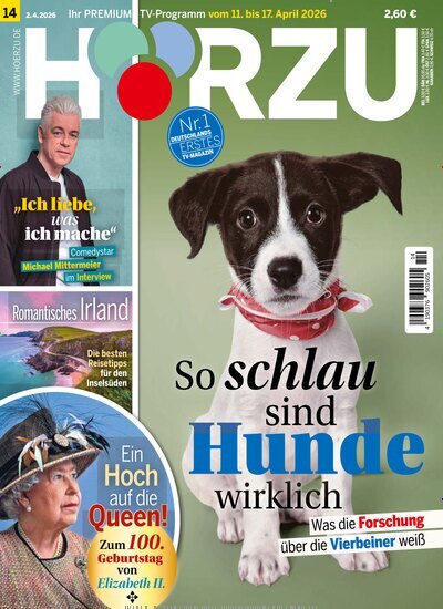 Titelbild der Ausgabe 14/2026 von HÖRZU. Diese Zeitschrift und viele weitere Programmzeitschriften als Abo oder epaper bei United Kiosk online kaufen.
