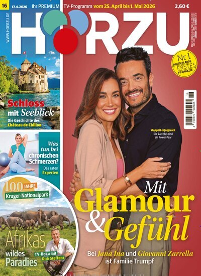 Titelbild der Ausgabe 16/2026 von HÖRZU. Diese Zeitschrift und viele weitere Programmzeitschriften als Abo oder epaper bei United Kiosk online kaufen.