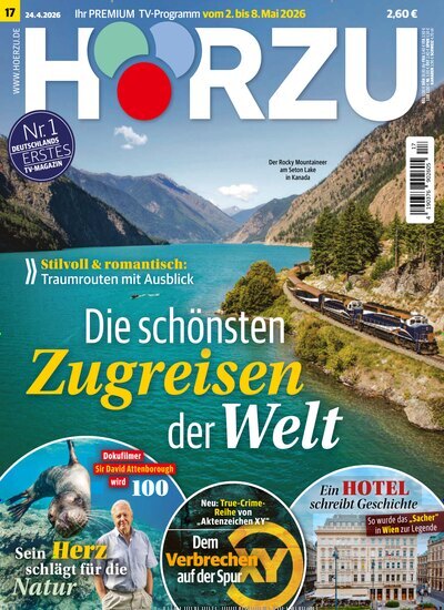 Titelbild der Ausgabe 17/2026 von HÖRZU. Diese Zeitschrift und viele weitere Programmzeitschriften als Abo oder epaper bei United Kiosk online kaufen.