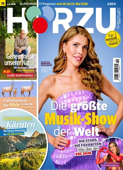 Titelbild der Ausgabe 19/2026 von HÖRZU. Diese Zeitschrift und viele weitere Programmzeitschriften als Abo oder epaper bei United Kiosk online kaufen.