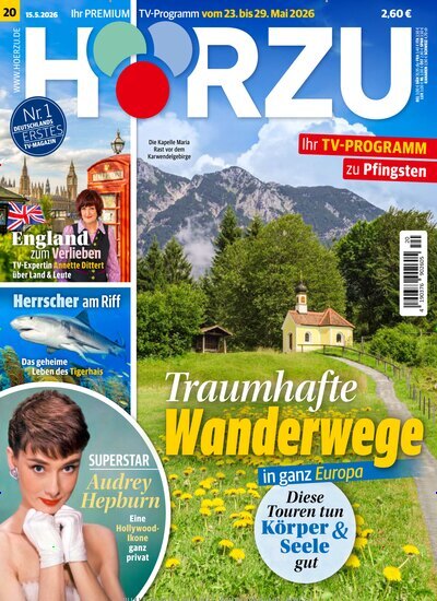 Titelbild der Ausgabe 20/2026 von HÖRZU. Diese Zeitschrift und viele weitere Programmzeitschriften als Abo oder epaper bei United Kiosk online kaufen.