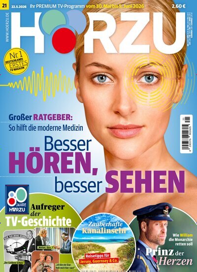 Titelbild der Ausgabe 21/2026 von HÖRZU. Diese Zeitschrift und viele weitere Programmzeitschriften als Abo oder epaper bei United Kiosk online kaufen.