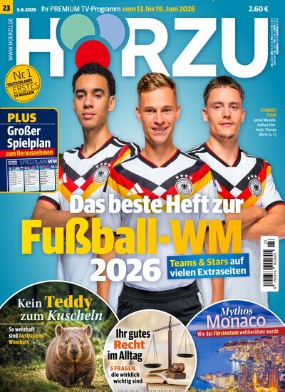 Titelbild der Ausgabe 23/2026 von HÖRZU. Diese Zeitschrift und viele weitere Programmzeitschriften als Abo oder epaper bei United Kiosk online kaufen.