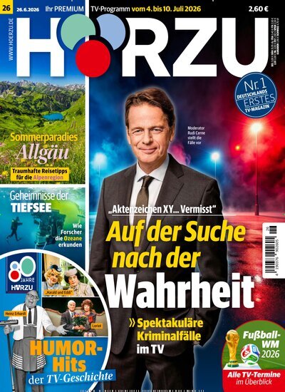 Titelbild der Ausgabe 26/2026 von HÖRZU. Diese Zeitschrift und viele weitere Programmzeitschriften als Abo oder epaper bei United Kiosk online kaufen.