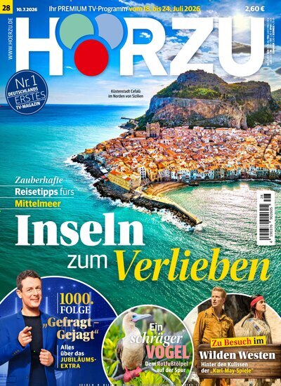 Titelbild der Ausgabe 28/2026 von HÖRZU. Diese Zeitschrift und viele weitere Programmzeitschriften als Abo oder epaper bei United Kiosk online kaufen.