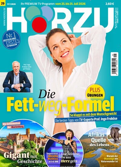 Titelbild der Ausgabe 29/2026 von HÖRZU. Diese Zeitschrift und viele weitere Programmzeitschriften als Abo oder epaper bei United Kiosk online kaufen.