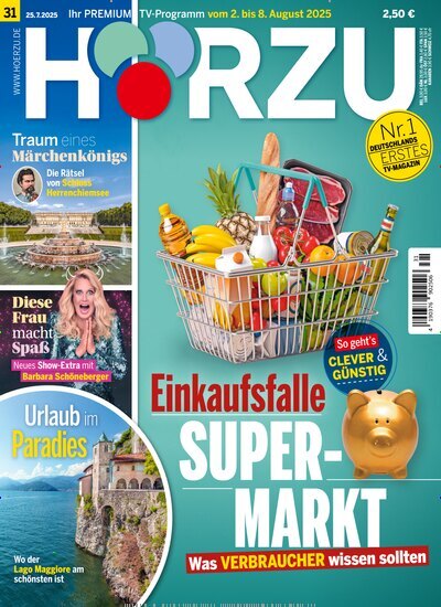 Titelbild der Ausgabe 31/2025 von HÖRZU. Diese Zeitschrift und viele weitere Programmzeitschriften als Abo oder epaper bei United Kiosk online kaufen.