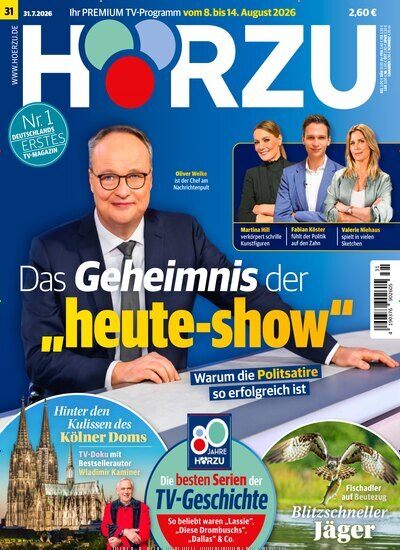 Titelbild der Ausgabe 31/2026 von HÖRZU. Diese Zeitschrift und viele weitere Programmzeitschriften als Abo oder epaper bei United Kiosk online kaufen.