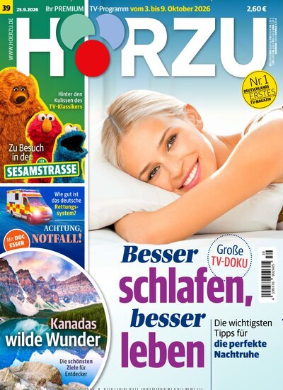 Titelbild der Ausgabe 39/2026 von HÖRZU. Diese Zeitschrift und viele weitere Programmzeitschriften als Abo oder epaper bei United Kiosk online kaufen.