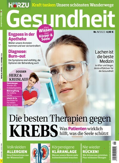 Titelbild der Ausgabe 1/2023 von Hörzu Gesundheit. Diese Zeitschrift und viele weitere Elternzeitschriften und Tierzeitschriften als Abo oder epaper bei United Kiosk online kaufen.