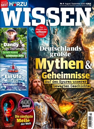 Titelbild der Ausgabe 4/2026 von HÖRZU Wissen. Diese Zeitschrift und viele weitere Reisemagazine, Freizeitmagazine und Wissensmagazine als Abo oder epaper bei United Kiosk online kaufen.