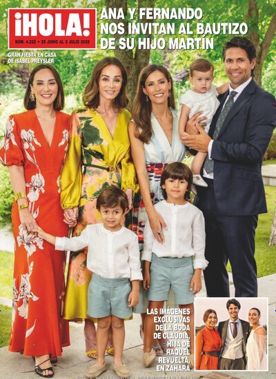 Titelbild der Ausgabe 26/2025 von Hola. Diese Zeitschrift und viele weitere Lifestylemagazine und Peoplemagazine als Abo oder epaper bei United Kiosk online kaufen.