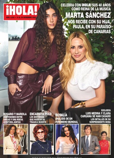 Titelbild der Ausgabe 47/2025 von Hola. Diese Zeitschrift und viele weitere Lifestylemagazine und Peoplemagazine als Abo oder epaper bei United Kiosk online kaufen.