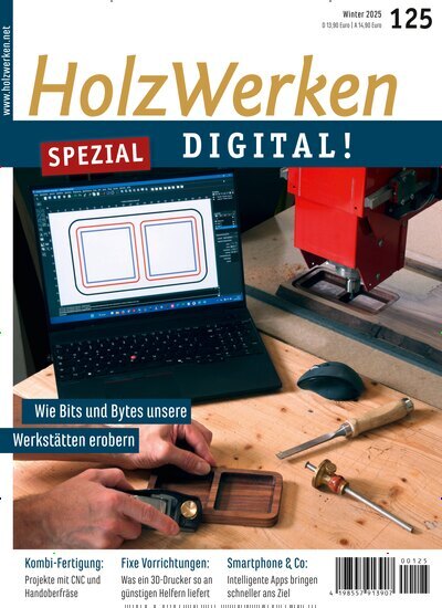 Titelbild der Ausgabe 125/2025 von HolzWerken. Diese Zeitschrift und viele weitere Gartenzeitschriften und Wohnzeitschriften als Abo oder epaper bei United Kiosk online kaufen.