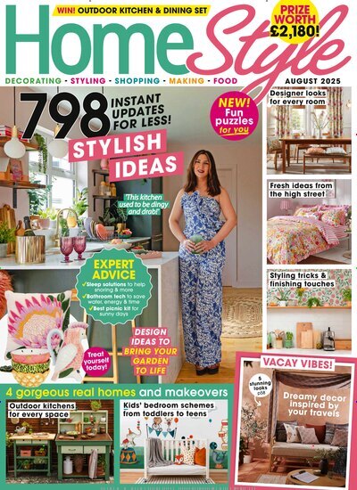 Titelbild der Ausgabe 8/2025 von HomeStyle. Diese Zeitschrift und viele weitere Gartenzeitschriften und Wohnzeitschriften als Abo oder epaper bei United Kiosk online kaufen.