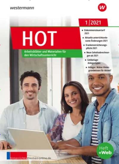 Titelbild der Ausgabe 1/2021 von HOT. Diese Zeitschrift und viele weitere Zeitschriften für Pädagogik als Abo oder epaper bei United Kiosk online kaufen.