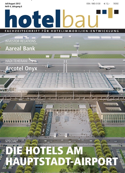 Hotelbau aktuelles Titelbild Ausgabe 4/2012 Aktuelles Titelbild von Hotelbau. In der Ausgabe 4/2012 geht es um die Themen: Die Hotels am Hauptsadt-Airport. Lesen Sie gerne Architekturzeitschriften und Bauzeitschriften? Dann empfehlen wir Ihnen Hotelbau als Abo oder Geschenkabo.