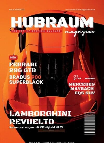 Titelbild der Ausgabe 2/2023 von Hubraum Magazine. Diese Zeitschrift und viele weitere Automagazine und Motorradzeitschriften als Abo oder epaper bei United Kiosk online kaufen.