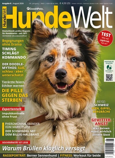 Titelbild der Ausgabe 8/2026 von HundeWelt. Diese Zeitschrift und viele weitere Elternzeitschriften und Tierzeitschriften als Abo oder epaper bei United Kiosk online kaufen.