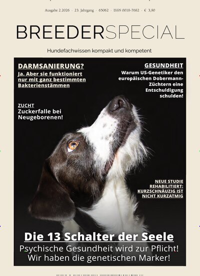 Titelbild der Ausgabe 2/2026 von HundeWelt BREEDERSPECIAL. Diese Zeitschrift und viele weitere Elternzeitschriften und Tierzeitschriften als Abo oder epaper bei United Kiosk online kaufen.