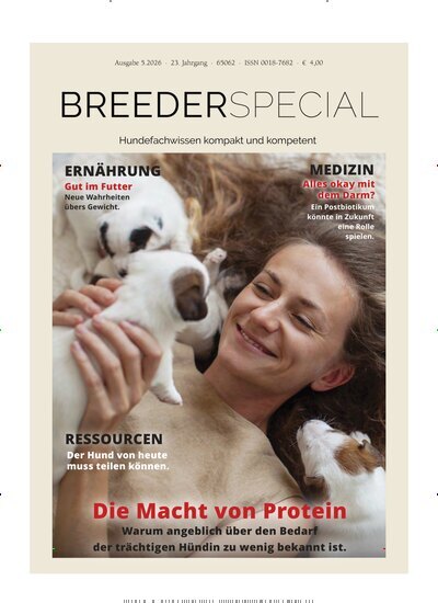 Titelbild der Ausgabe 5/2026 von HundeWelt BREEDERSPECIAL. Diese Zeitschrift und viele weitere Elternzeitschriften und Tierzeitschriften als Abo oder epaper bei United Kiosk online kaufen.