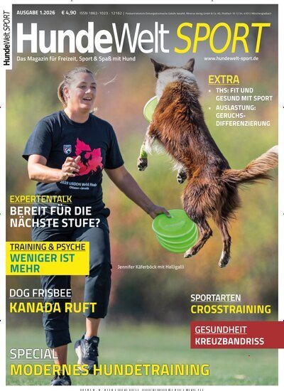 Titelbild der Ausgabe 1/2026 von HundeWelt SPORT. Diese Zeitschrift und viele weitere Elternzeitschriften und Tierzeitschriften als Abo oder epaper bei United Kiosk online kaufen.