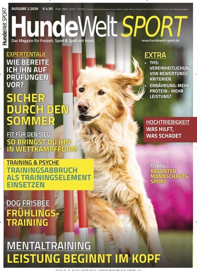 Titelbild der Ausgabe 2/2026 von HundeWelt SPORT. Diese Zeitschrift und viele weitere Elternzeitschriften und Tierzeitschriften als Abo oder epaper bei United Kiosk online kaufen.