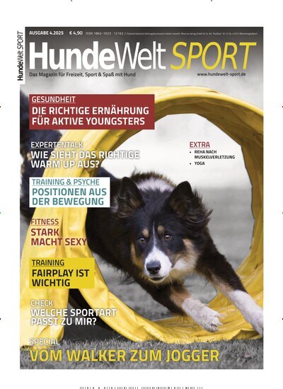 Titelbild der Ausgabe 4/2025 von HundeWelt SPORT. Diese Zeitschrift und viele weitere Elternzeitschriften und Tierzeitschriften als Abo oder epaper bei United Kiosk online kaufen.