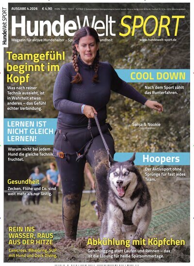 Titelbild der Ausgabe 4/2026 von HundeWelt SPORT. Diese Zeitschrift und viele weitere Elternzeitschriften und Tierzeitschriften als Abo oder epaper bei United Kiosk online kaufen.