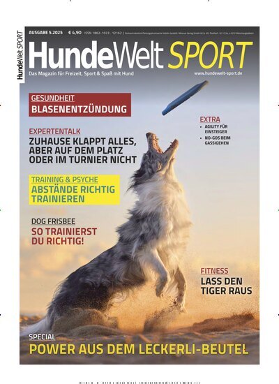 Titelbild der Ausgabe 5/2025 von HundeWelt SPORT. Diese Zeitschrift und viele weitere Elternzeitschriften und Tierzeitschriften als Abo oder epaper bei United Kiosk online kaufen.