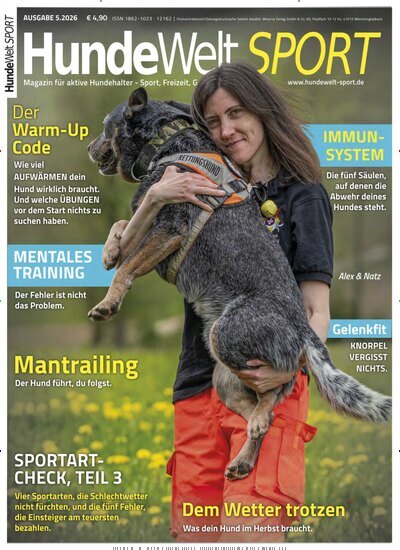 Titelbild der Ausgabe 5/2026 von HundeWelt SPORT. Diese Zeitschrift und viele weitere Elternzeitschriften und Tierzeitschriften als Abo oder epaper bei United Kiosk online kaufen.